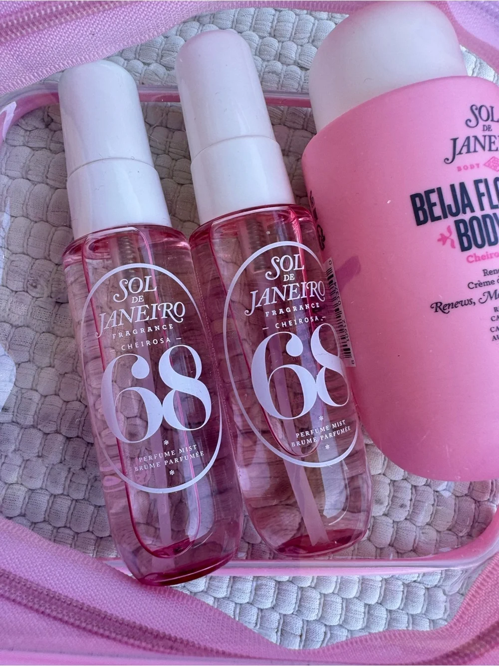 Sol de Janeiro Cheirosa 68 Travel Set w/ Cosmetic Bag NWT